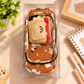 Cute Teddy Bear Multipurpose Pencil Case – Brown Zipper Stationery Organizer with Plush Accessory