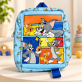 Tom & Jerry Kids Cartoon Backpack – Light Blue School & Travel Bag