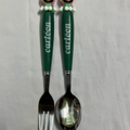 Cartoon Character Kids Cutlery Set – Stainless Steel Spoon & Fork with Ergonomic Handle